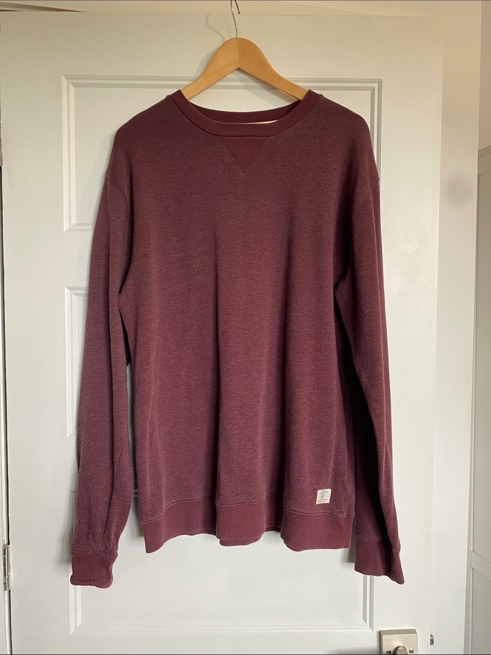 Mens Maroon Crewneck Sweater